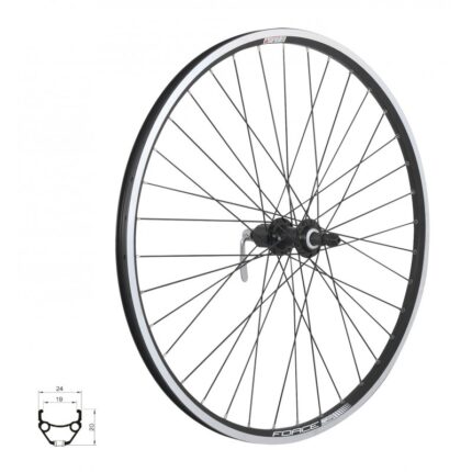 Roata spate 26 Force Classic 559x19 butuc Shimano