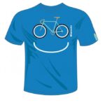 Tricou Bianchi Smile bumbac albastru