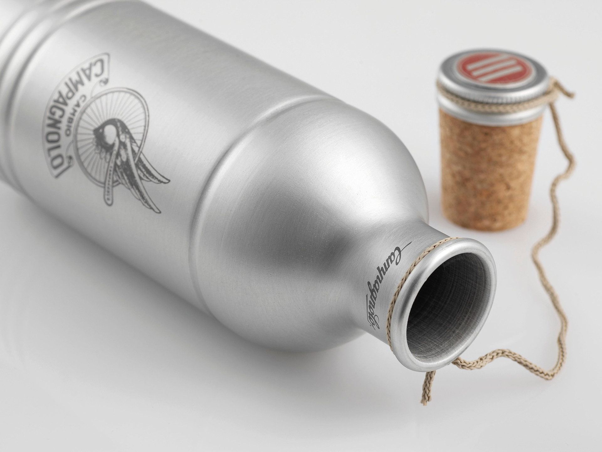 Bidon apa vintage Campagnolo aluminiu - imagine 2