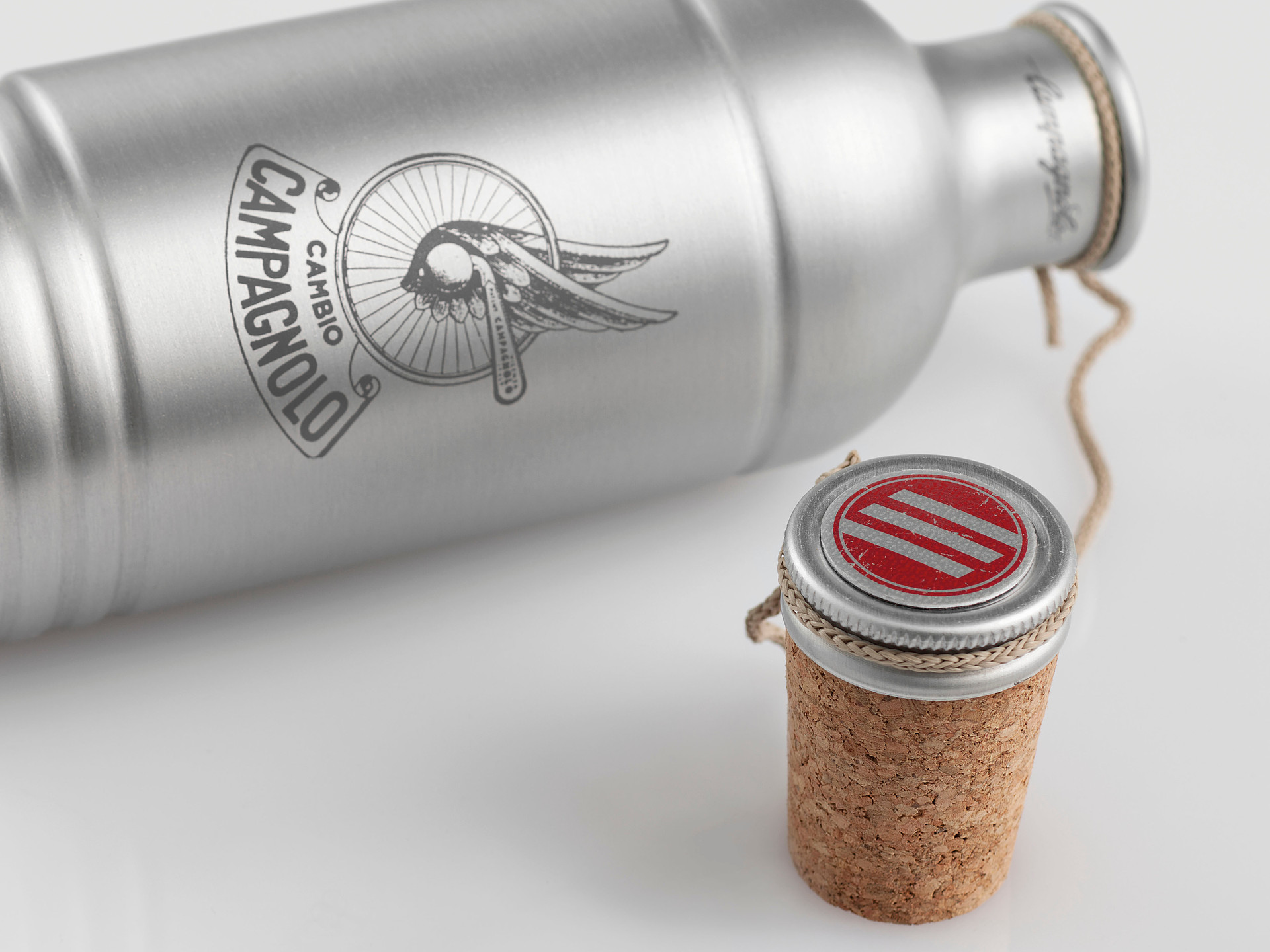 Bidon apa vintage Campagnolo aluminiu - imagine 3