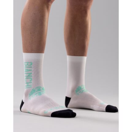 Socks Bianchi Milano High Sock White Celeste