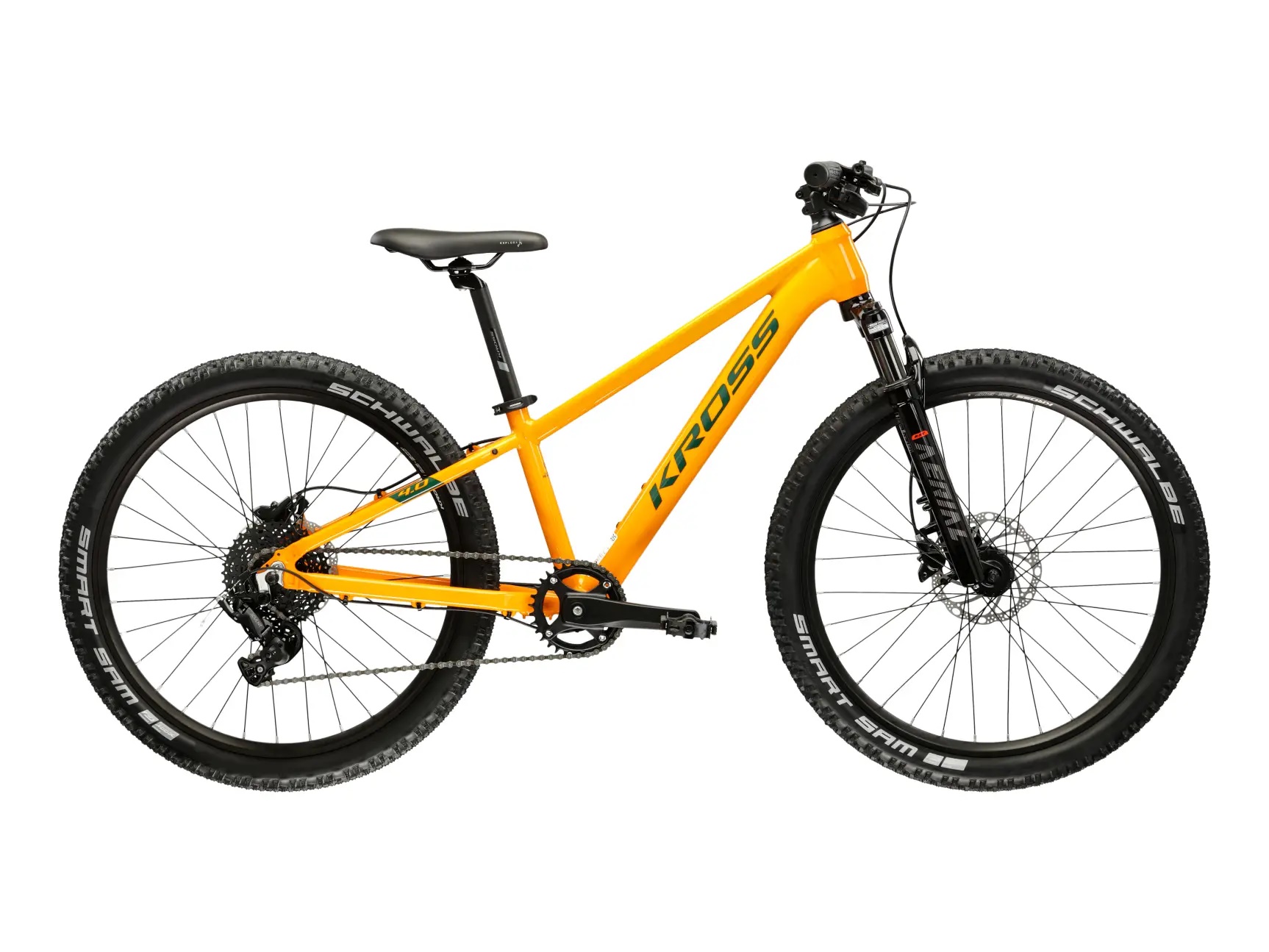 Bicicleta Kross Level JR 4 Bicicleta Kross Level JR 4.0 24inch orange/green/glossy - imagine 1