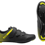 Pantofi Northwave ROAD CORE PLUS 2 BLACK/YELLOW FLUO 43