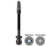 Valva Tubeless SXT Aluminiu 29-50mm Negru High Flow(1 buc)